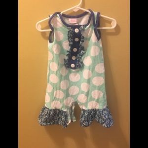 Ric Rac and Ruffles Capri Romper